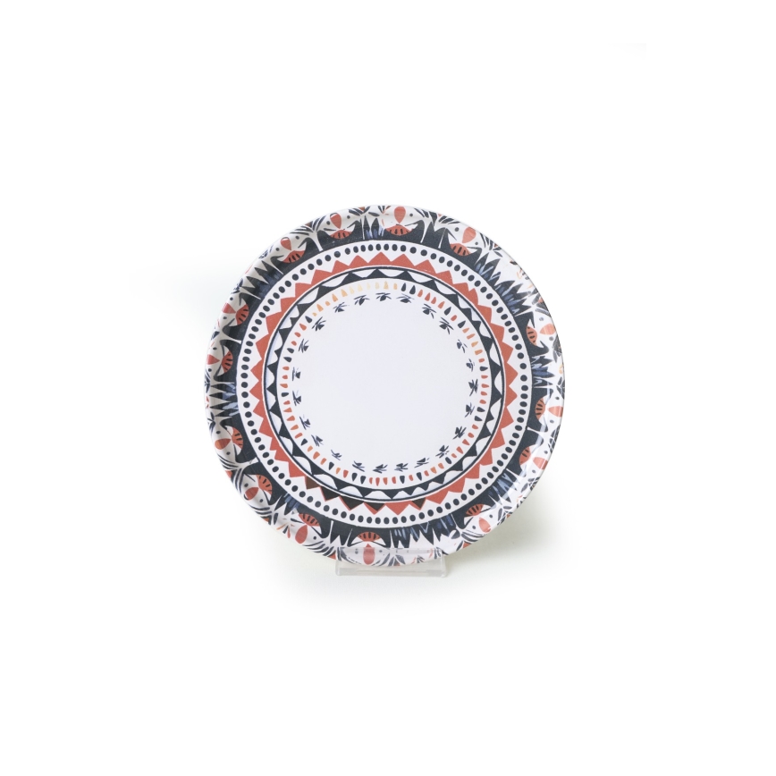 Serviesset 24-delig kleurrijk/steengoed