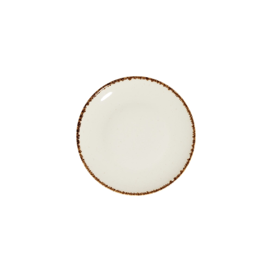 Serviesset 24-delig, wit/beige, porselein