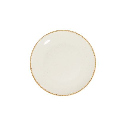 Serviesset 24-delig, wit/beige, porselein