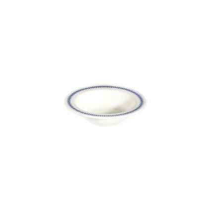 Serviesset 24-delig, wit/blauw, porselein