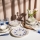 Serviesset 24-delig wit/blauw/rood/porselein