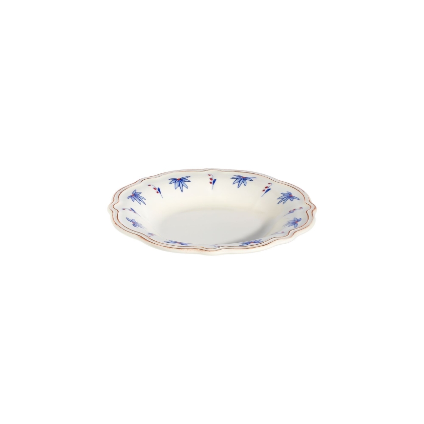 Serviesset 24-delig wit/blauw/rood/porselein