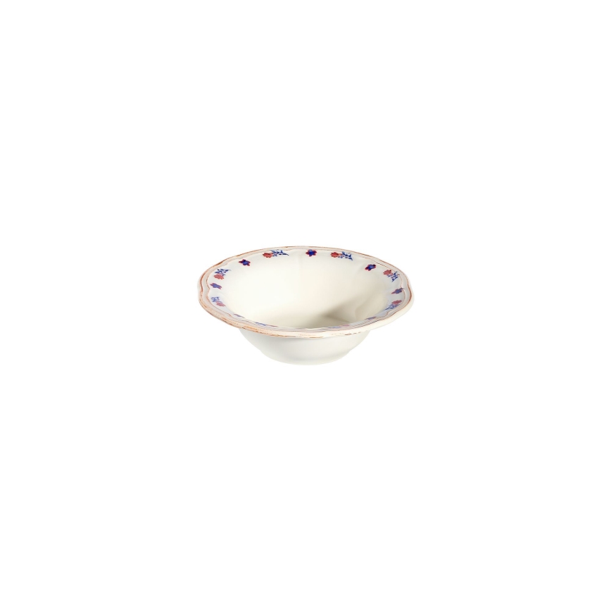 Serviesset 24-delig wit/blauw/rood/porselein