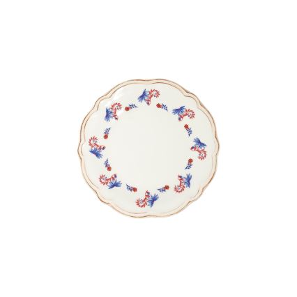Serviesset 24-delig wit/blauw/rood/porselein