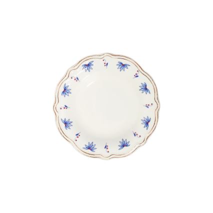 Serviesset 24-delig wit/blauw/rood/porselein