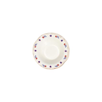 Serviesset 24-delig wit/blauw/rood/porselein