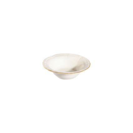 Serviesset 24-delig, wit/goud, porselein