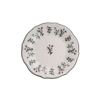 Serviesset 24-delig wit/groen porselein