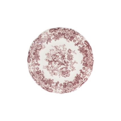 Serviesset 24-delig wit/roze/porselein