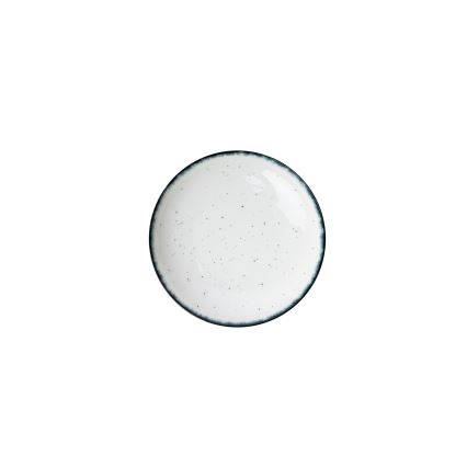 Serviesset 24-delig, wit/zwart, porselein