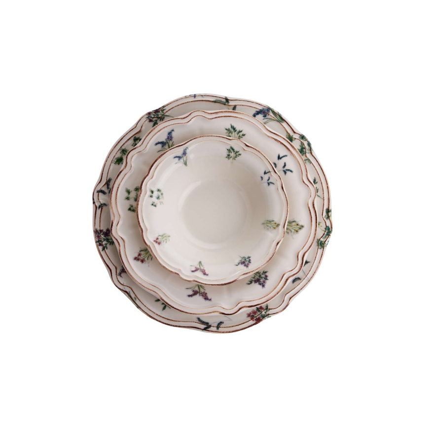 Serviesset 24 stuks kleurrijk/porselein