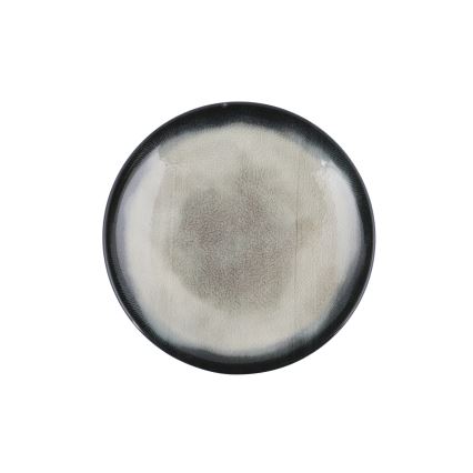 Serviesset 26-delig, blauw/bruin, porselein