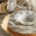 Serviesset 26-delig wit/goud/porselein