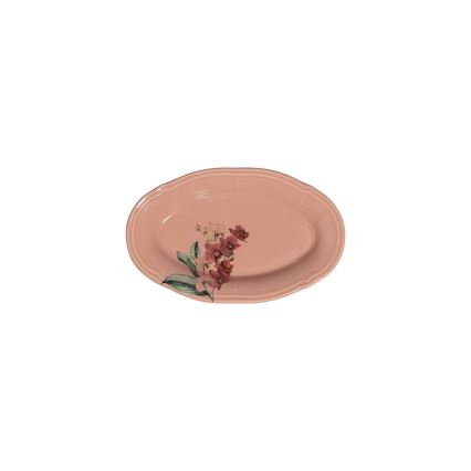 Serviesset 27-delig roze/wit/porselein