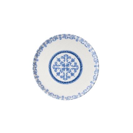 Serviesset 27-delig, wit/blauw, porselein