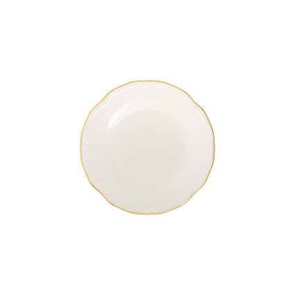 Serviesset 53-delig wit/goud/porselein