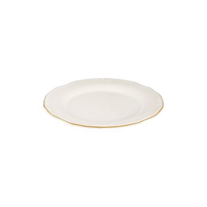 Serviesset 53-delig wit/goud/porselein
