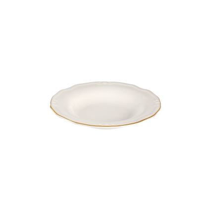 Serviesset 53-delig wit/goud/porselein