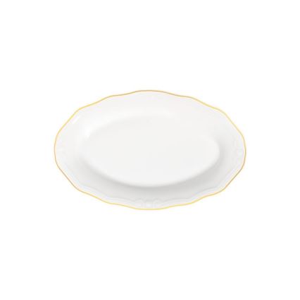 Serviesset 53-delig wit/goud/porselein
