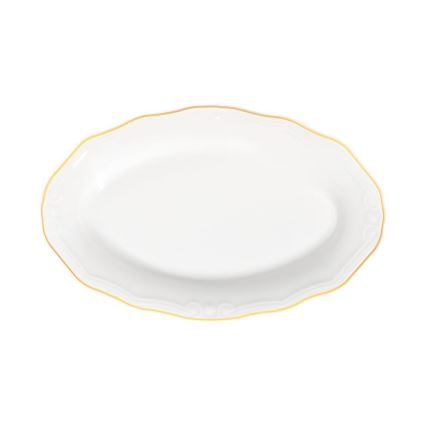 Serviesset 53-delig wit/goud/porselein