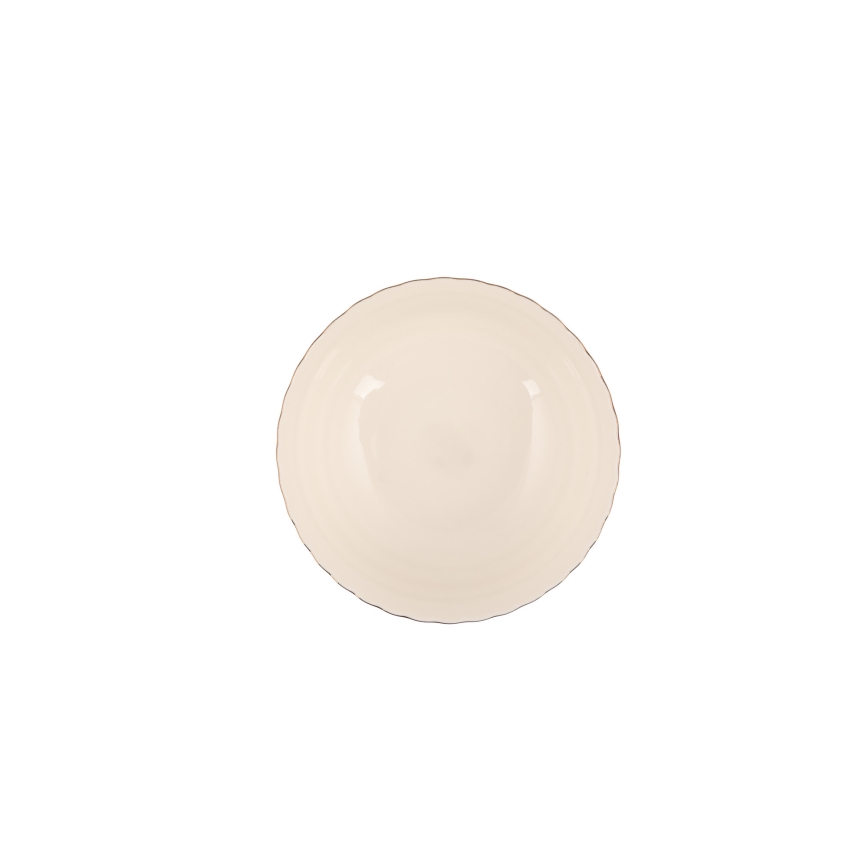 Serviesset 83-delig wit/koper/porselein