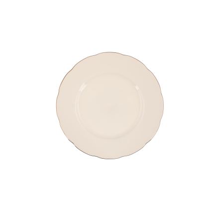 Serviesset 83-delig wit/koper/porselein