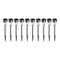 SET 10x LED Zonne-energie lamp LED/0,06W/1,2V 6000K IP44 40 mAh