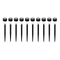 SET 10x LED Zonne-energie lamp LED/0,06W/1,2V 6000K IP44 40 mAh