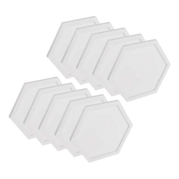 SET 10x RGBIC Dimbaar lichtpaneel LED/1,9W/230V Wi-Fi Tuya