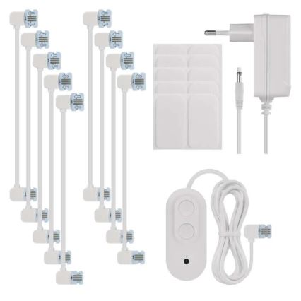SET 10x RGBIC Dimbaar lichtpaneel LED/1,9W/230V Wi-Fi Tuya