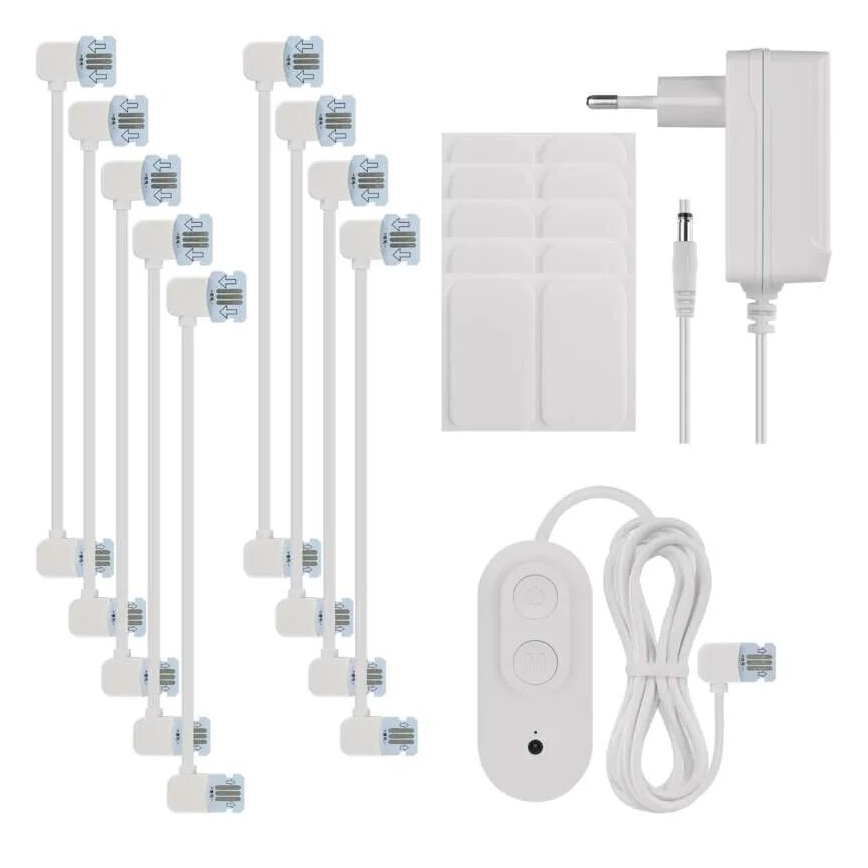SET 10x RGBIC Dimbaar lichtpaneel LED/1,9W/230V Wi-Fi Tuya
