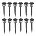 SET 12x LED Zonne-energie lamp LED/0,06W/1,2V 1xAA 6500K IP44 100 mAh