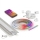 SET 1x dimbare LED RGBW-strip Philips Hue WHITE AND COLOR AMBIANCE LED/20W/230V 2 m + 2x inbouwprofiel 1 m zilver/wit