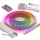 SET 1x dimbare RGBW LED-strip DIGITAL LED/16,5W/230V 5 m + 5x inbouwprofiel 1 m zilver/wit + afstandsbediening