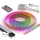 SET 1x dimbare RGBW LED-strip DIGITAL LED/9,6W/230V 3 m + 3x inbouwprofiel 1 m zwart/wit + afstandsbediening