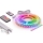 SET 1x dimbare RGBW LED-strip NEO LITE MUSIC LED/24W/230V 5 m IP65 Wi-Fi Tuya + 5x inbouwprofiel 1 m zilver/wit + afstandsbediening