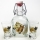 Set 1x glas fles en 2x shotglas doorzichtig met paardenmotief
