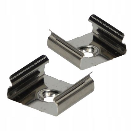 SET 1x dimbare LED RGBW-strip NEO LITE MUSIC LED/24W/230V 5 m IP65 Wi-Fi Tuya + 5x inbouwprofiel 1 m zilver/wit + afstandsbediening