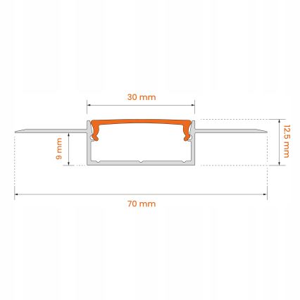 SET 1x dimbare RGBW LED-strip NEO LITE MUSIC LED/24W/230V 5 m IP65 Wi-Fi Tuya + 5x inbouwprofiel 1 m zilver/wit + afstandsbediening