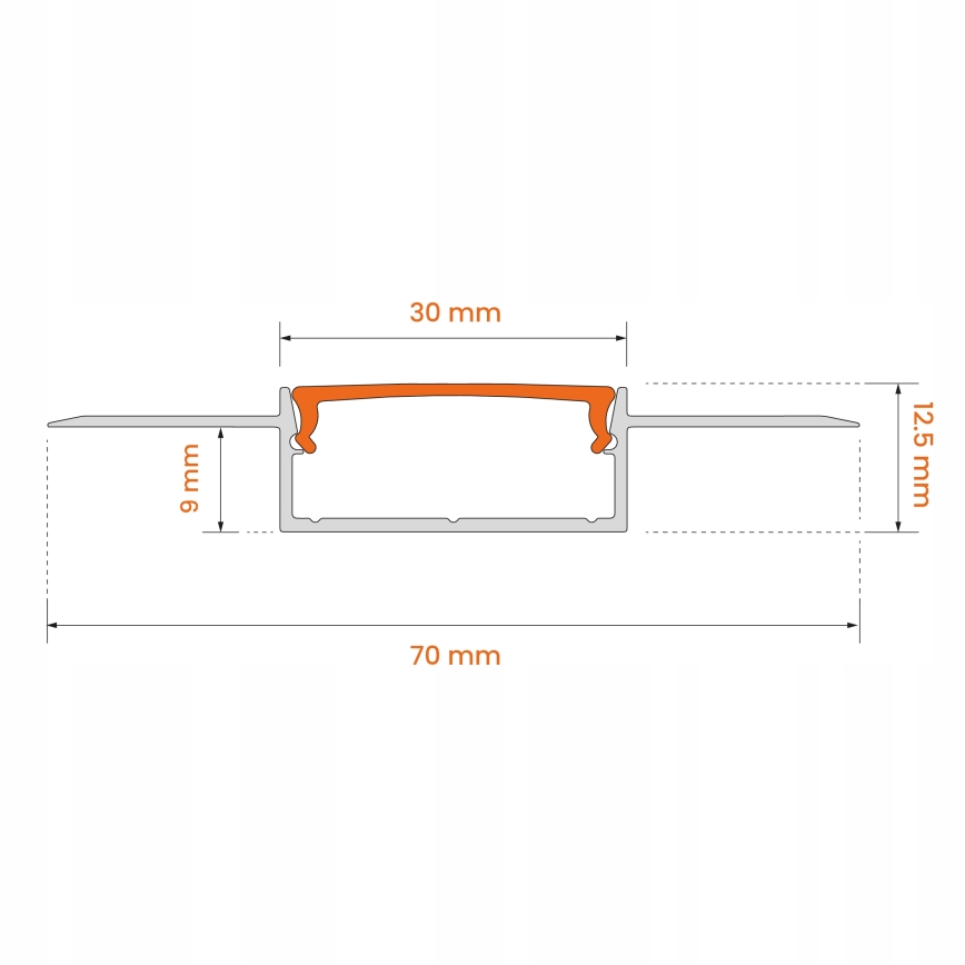 SET 1x dimbare RGBW LED-strip NEO LITE MUSIC LED/24W/230V 5 m IP65 Wi-Fi Tuya + 5x inbouwprofiel 1 m zilver/wit + afstandsbediening