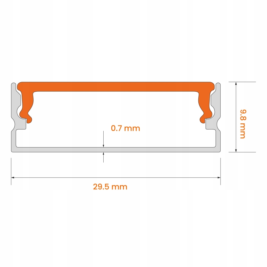 SET 1x LED-strip met bewegingssensor FLEX LED/3,6W/4xAA 2 m + 2x inbouwprofiel 1 m zilver/wit