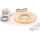 SET 1x LED-strip MYLIVING LIGHTSTRIP LED/22W/230V 5 m + 5x inbouwprofiel 1 m zilver/wit