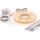 SET 1x LED-strip MYLIVING LIGHTSTRIP LED/22W/230V 5 m + 5x inbouwprofiel 1 m zilver/wit