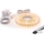 SET 1x LED-strip MYLIVING LIGHTSTRIP LED/22W/230V 5 m + 5x inbouwprofiel 1 m zwart/wit