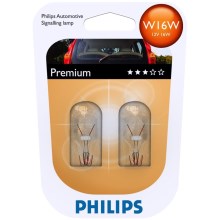 SET 2x Autolamp Philips VISION 12067B2 W16W W2,1x9,5d/16W/12V