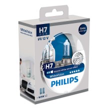 SET 2x Autolamp Philips WHITEVISION 12972WHVSM H7 PX26d/55W/12V + 2 positielampen