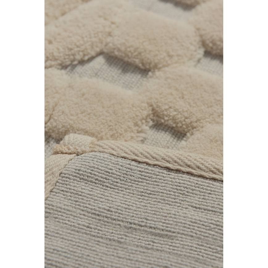 SET 2x Badkamer mat BAMBI 60/100 cm beige