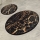SET 2x Badkamer mat GOLDES 60/100 cm zwart/goud