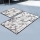SET 2x Badkamer mat MARBLE 60/100 cm wit/zwart