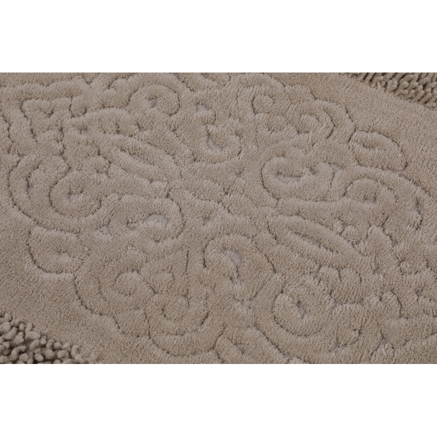 SET 2x Badkamer mat PIANTE 60/100 cm bruin